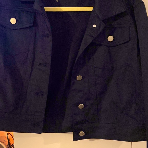 NWOT Philosophy short navy blue jacket - Picture 4 of 4